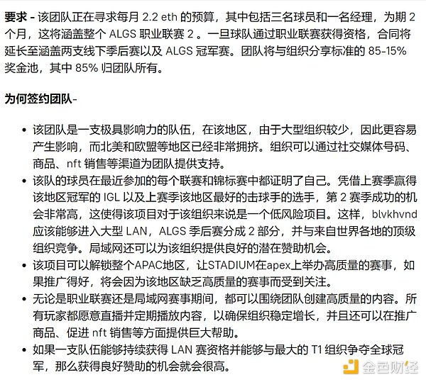 电竞DAO的逆袭：8.71个ETH打造的APEX世界季军